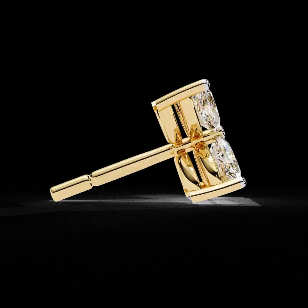 Marquise Four Stone Lab Grown Diamond Stud Earrings - Image 20 Marquise Four Stone Lab Grown Diamond Stud Earrings, view 20 of 25