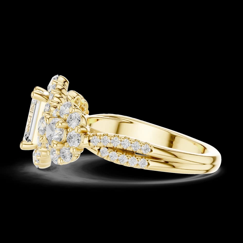 Meadow Frost Lab Grown Diamond Pave Cluster Ring - Image 9 Meadow Frost Lab Grown Diamond Pave Cluster Ring, view 9 of 9