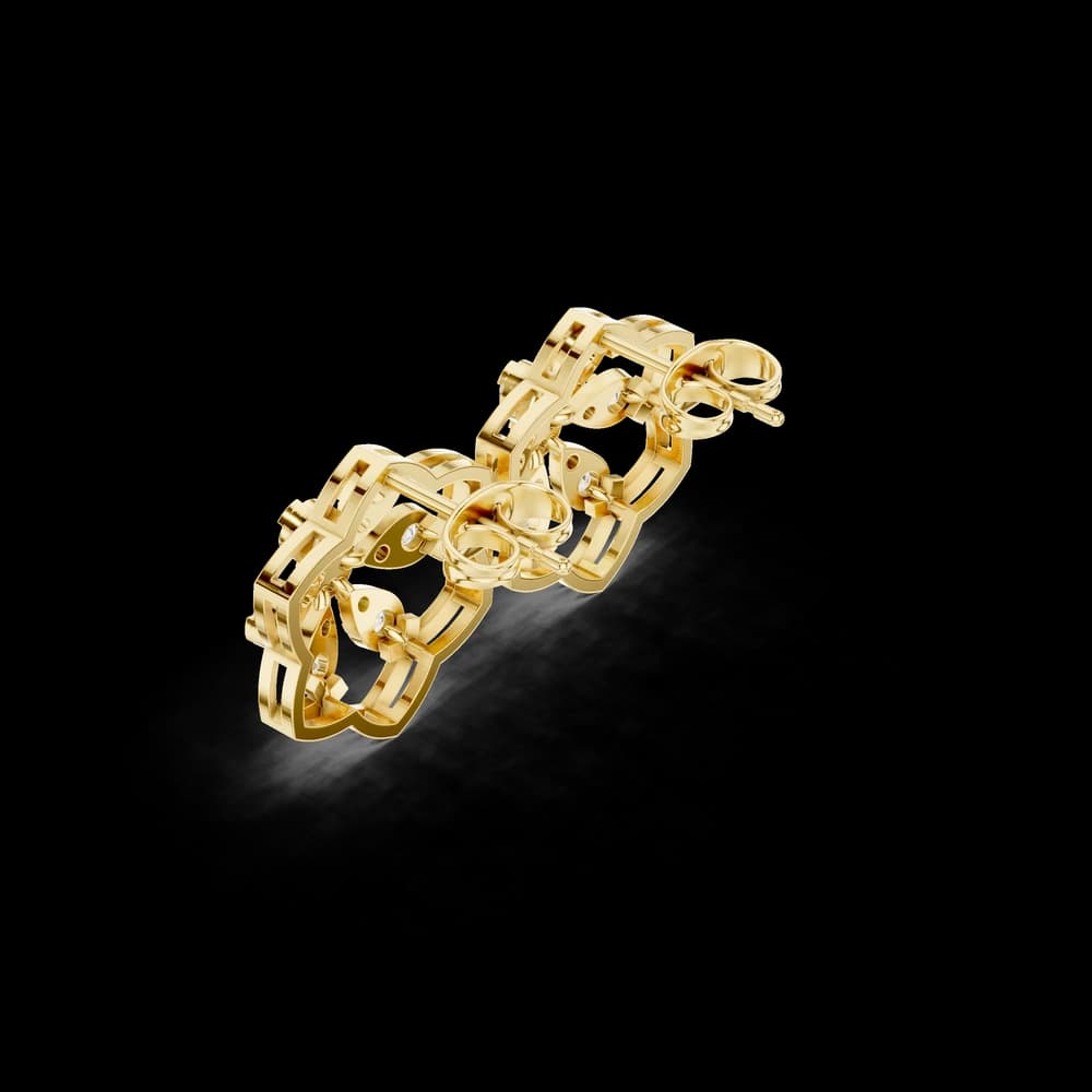 Meridian Shimmer Lab Grown Diamond Earrings Dangles - Image 5 Meridian Shimmer Lab Grown Diamond Earrings Dangles, view 5 of 6