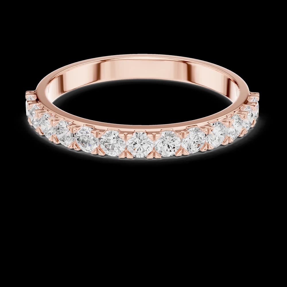 Half Eternity Round Diamond Ring - Image 1 Half Eternity Round Diamond Ring, view 1 of 6