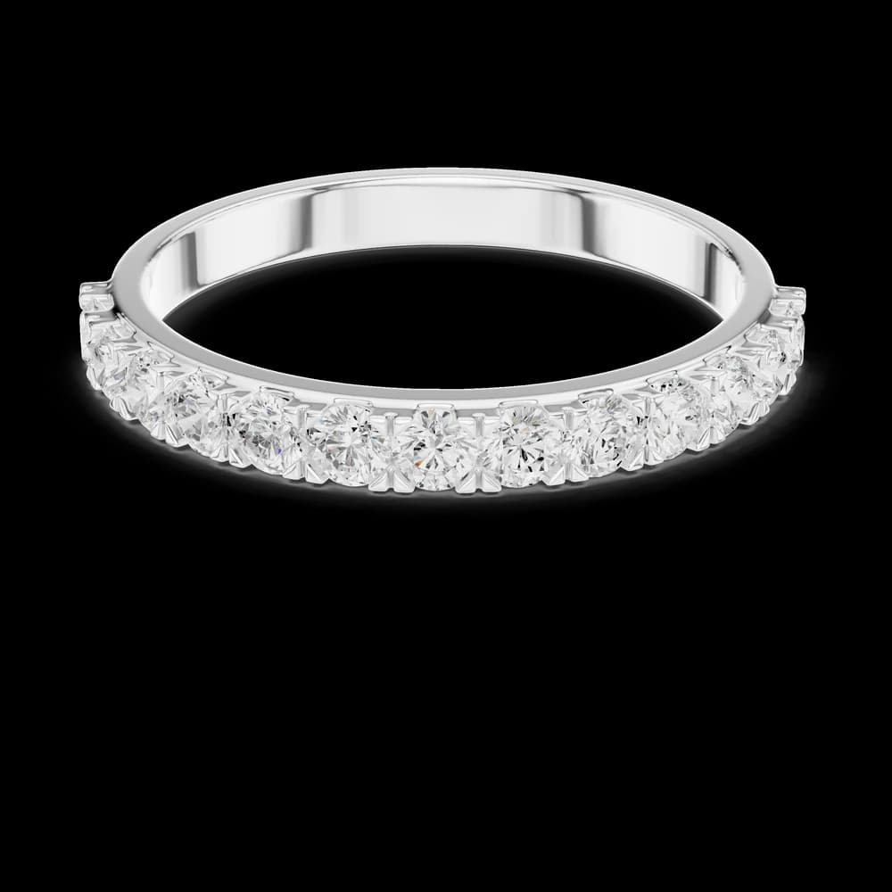 Half Eternity Round Diamond Ring - Image 2 Half Eternity Round Diamond Ring, view 2 of 6