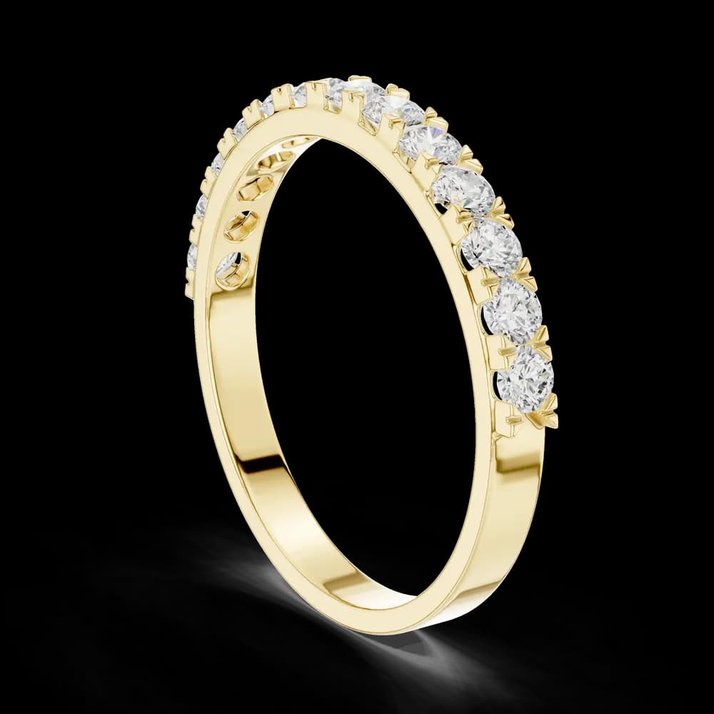 Half Eternity Round Diamond Ring - Image 4 Half Eternity Round Diamond Ring, view 4 of 6