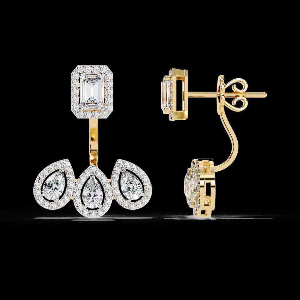 Messika My Twin Lab Grown Diamond Earrings - Image 3 Messika My Twin Lab Grown Diamond Earrings, view 3 of 4