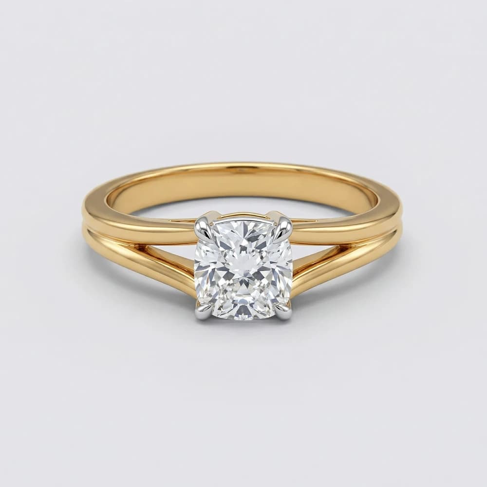 Split Band Cluster Lab Grown Diamond Ring - Image 1 Split Band Cluster Lab Grown Diamond Ring, view 1 of 3