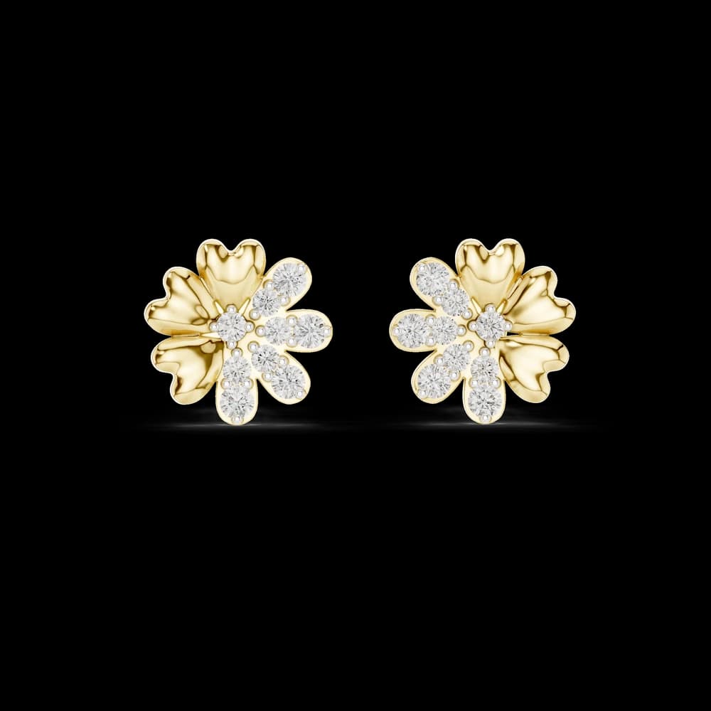 Miraculous Lab grown diamond Earrings motif - Image 3 Miraculous Lab grown diamond Earrings motif, view 3 of 6