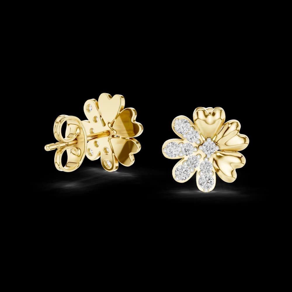 Miraculous Lab grown diamond Earrings motif - Image 4 Miraculous Lab grown diamond Earrings motif, view 4 of 6