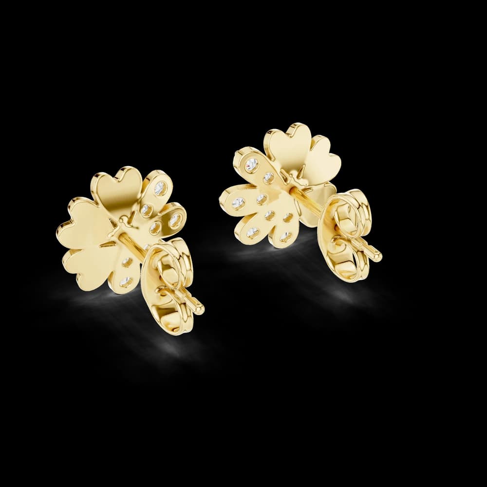 Miraculous Lab grown diamond Earrings motif - Image 6 Miraculous Lab grown diamond Earrings motif, view 6 of 6