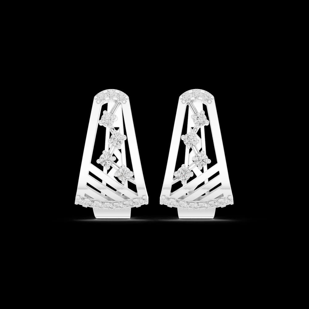 Mirage Glow Lab Grown Diamond Earrings Hoops - Image 2 Mirage Glow Lab Grown Diamond Earrings Hoops, view 2 of 6