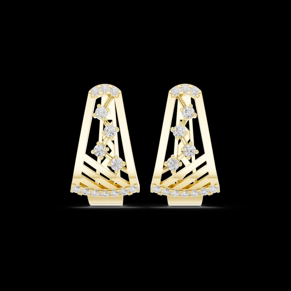 Mirage Glow Lab Grown Diamond Earrings Hoops - Image 3 Mirage Glow Lab Grown Diamond Earrings Hoops, view 3 of 6