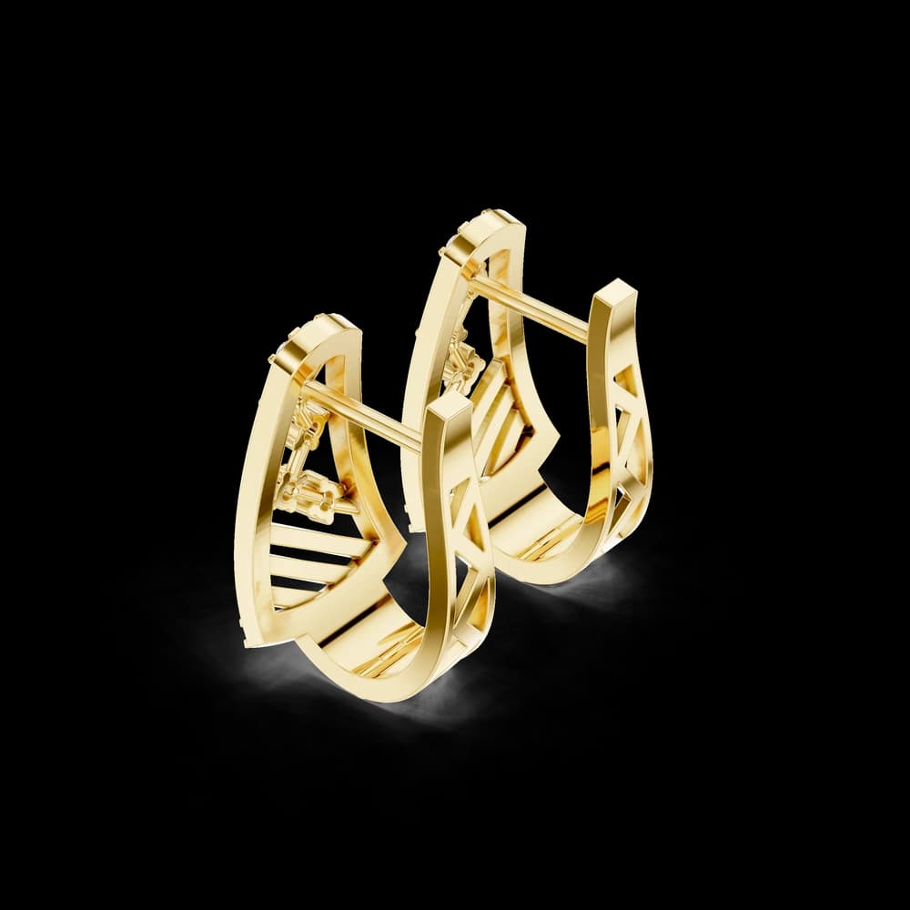 Mirage Glow Lab Grown Diamond Earrings Hoops - Image 5 Mirage Glow Lab Grown Diamond Earrings Hoops, view 5 of 6