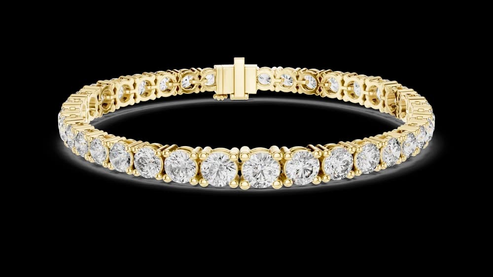 Modern Architectural Tension Lab grown diamond Bracelet - Image 3 Modern Architectural Tension Lab grown diamond Bracelet, view 3 of 4