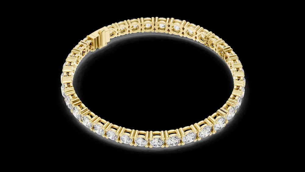 Modern Architectural Tension Lab grown diamond Bracelet - Image 4 Modern Architectural Tension Lab grown diamond Bracelet, view 4 of 4