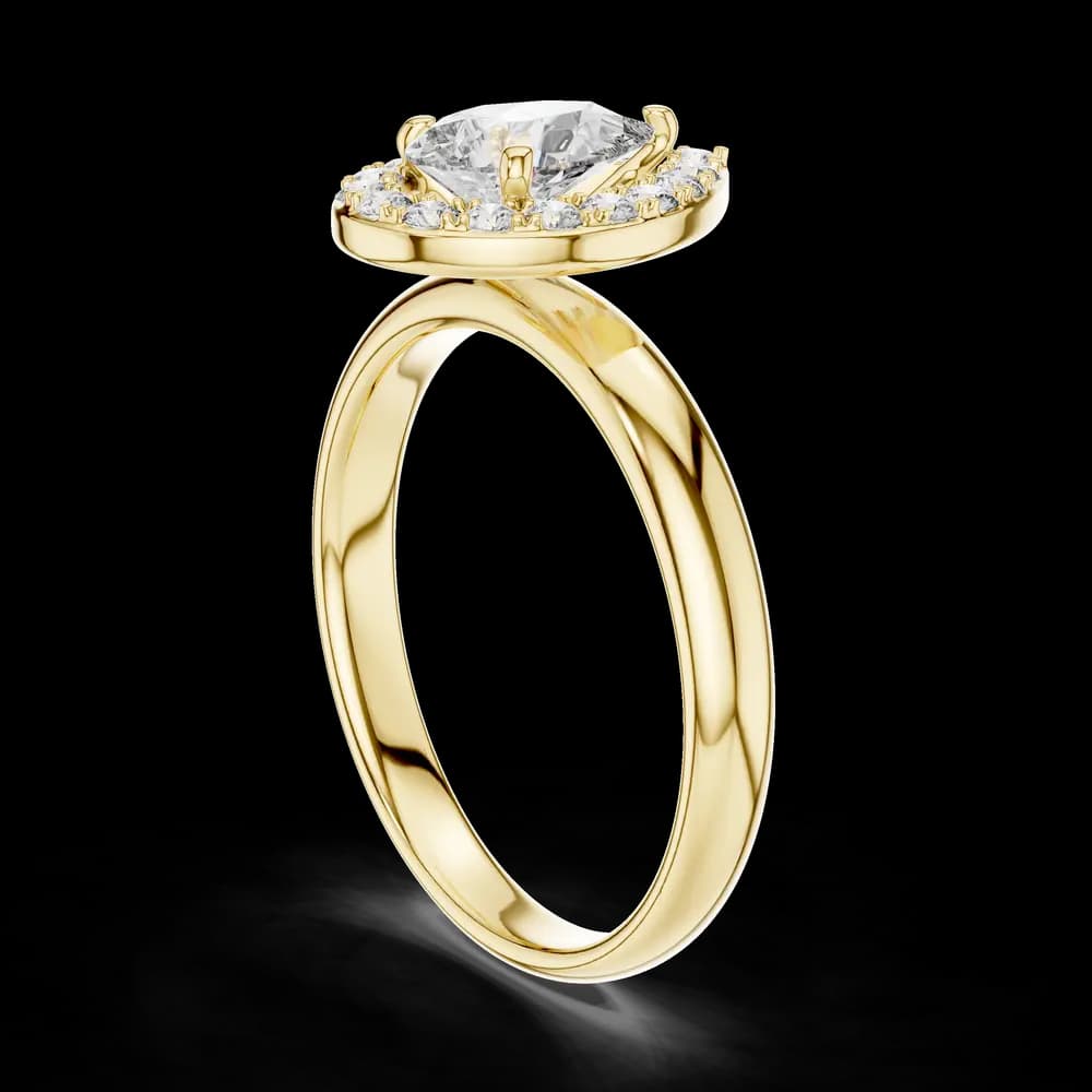 Modern Architectural Tension Set Lab Grown Diamond Ring - Image 4 Modern Architectural Tension Set Lab Grown Diamond Ring, view 4 of 5
