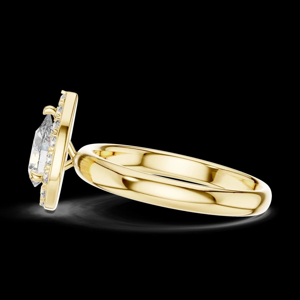 Modern Architectural Tension Set Lab Grown Diamond Ring - Image 5 Modern Architectural Tension Set Lab Grown Diamond Ring, view 5 of 5