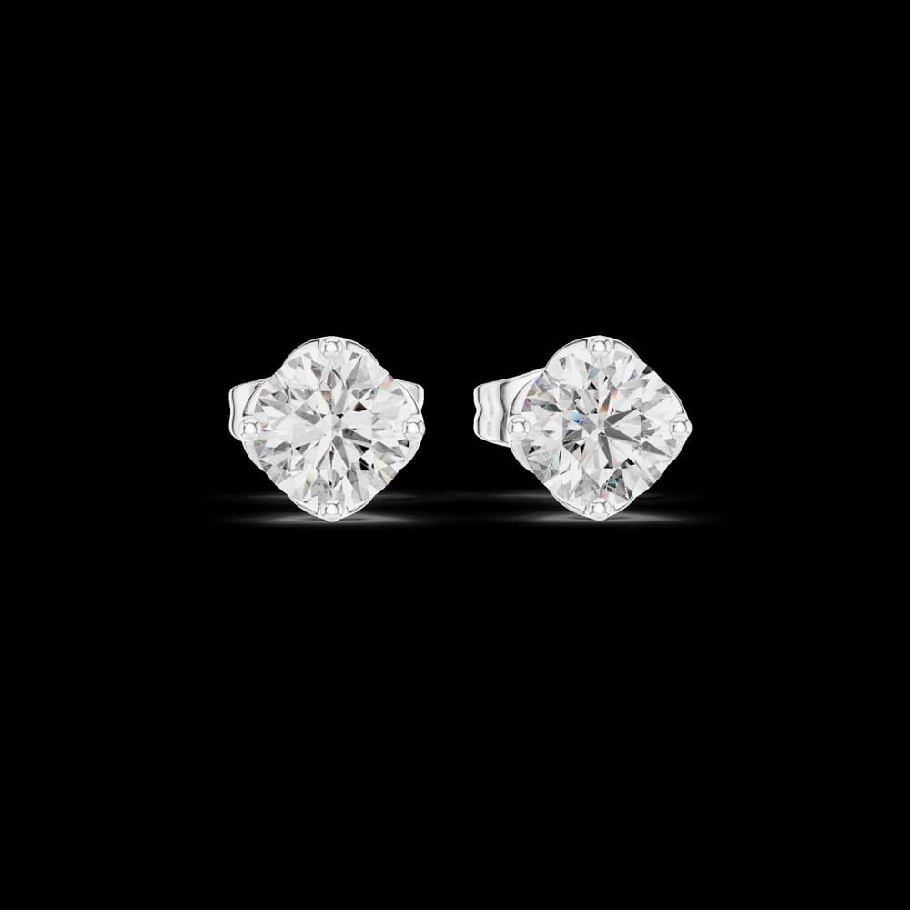 Modern Edge lab grown diamond earring design - Image 2 Modern Edge lab grown diamond earring design, view 2 of 6