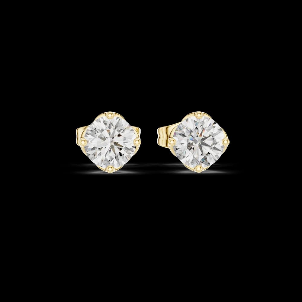 Modern Edge lab grown diamond earring design - Image 3 Modern Edge lab grown diamond earring design, view 3 of 6