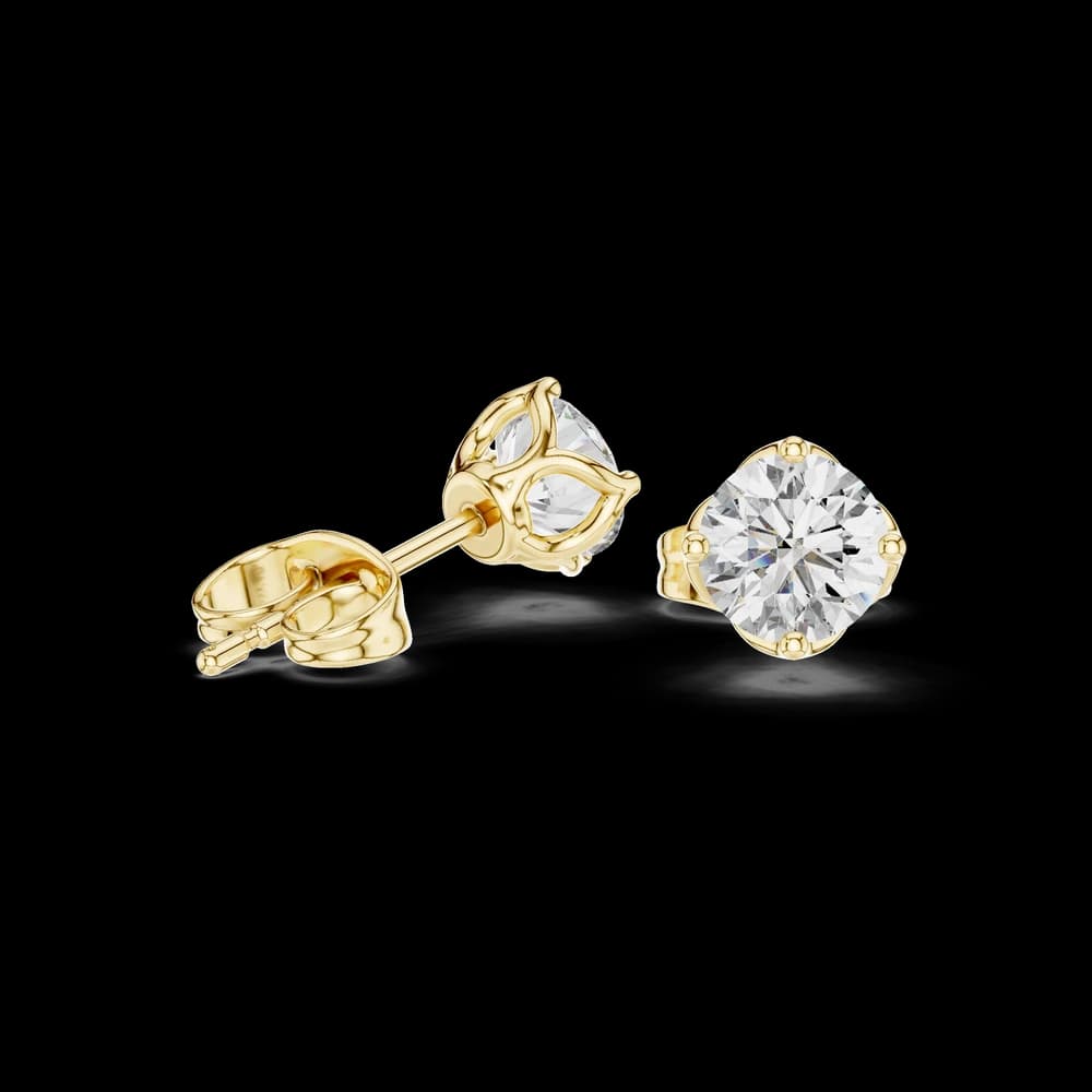 Modern Edge lab grown diamond earring design - Image 4 Modern Edge lab grown diamond earring design, view 4 of 6