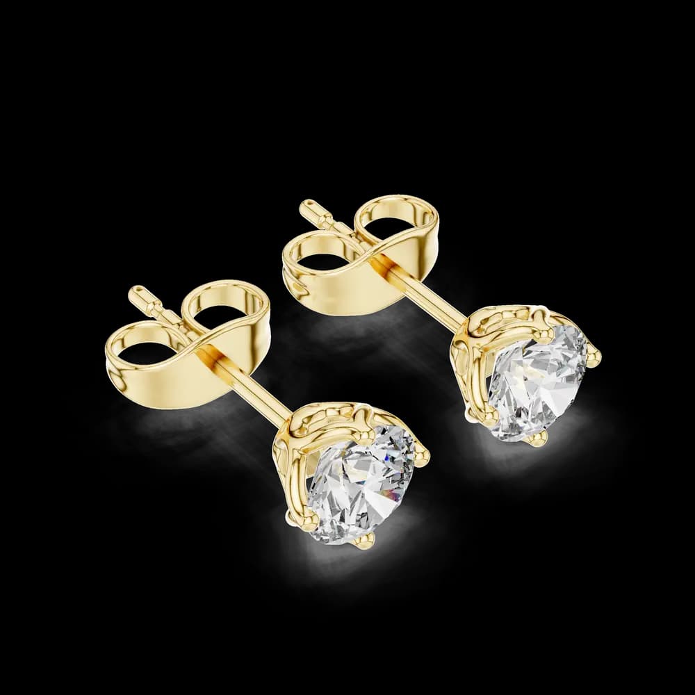 Modern Edge lab grown diamond earring design - Image 5 Modern Edge lab grown diamond earring design, view 5 of 6