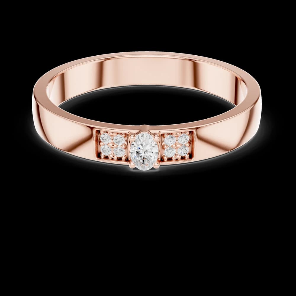 Modern Edge Lab Grown Diamond Ring - Image 1 Modern Edge Lab Grown Diamond Ring, view 1 of 6