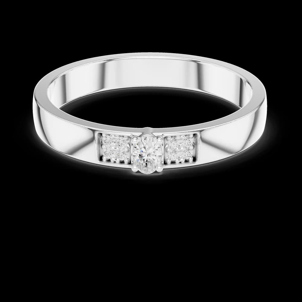 Modern Edge Lab Grown Diamond Ring - Image 2 Modern Edge Lab Grown Diamond Ring, view 2 of 6