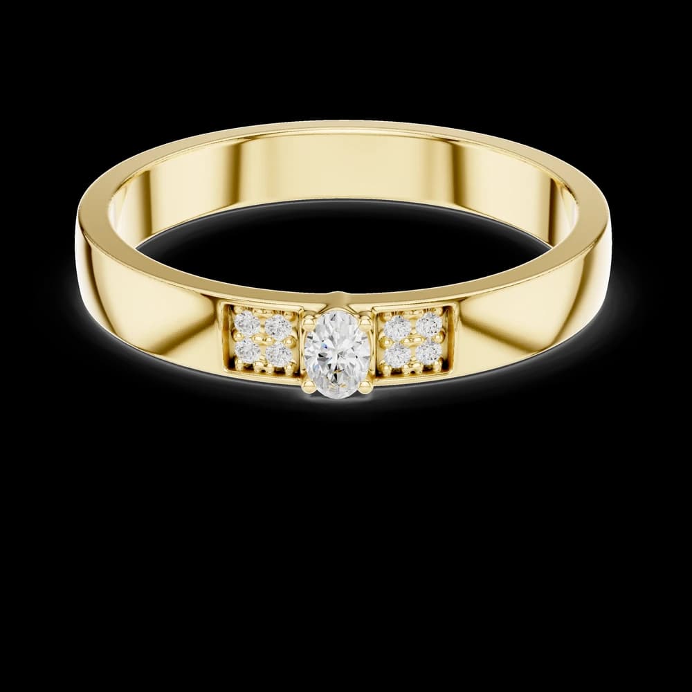 Modern Edge Lab Grown Diamond Ring - Image 3 Modern Edge Lab Grown Diamond Ring, view 3 of 6