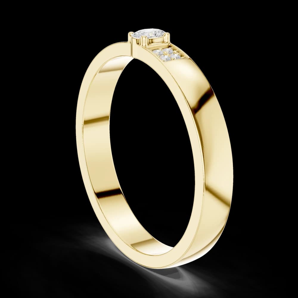 Modern Edge Lab Grown Diamond Ring - Image 4 Modern Edge Lab Grown Diamond Ring, view 4 of 6