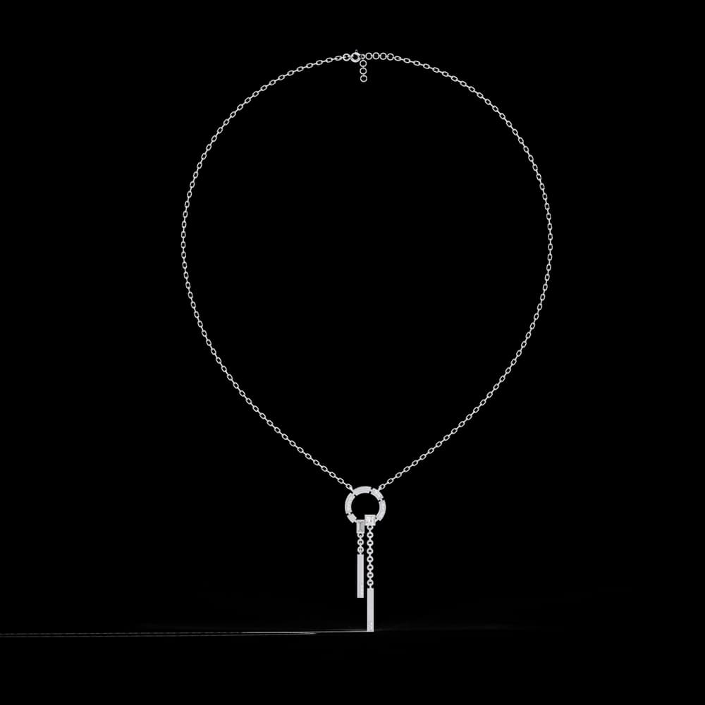 Modern Halo Pendant Necklace - Image 2 Modern Halo Pendant Necklace, view 2 of 4