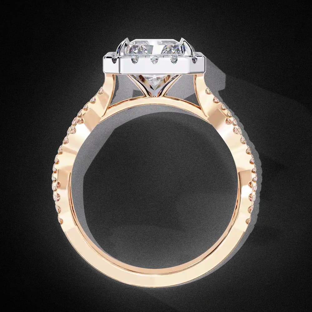 Modern Heirloom Lab Grown Diamond Ring - Image 8 Modern Heirloom Lab Grown Diamond Ring, view 8 of 12