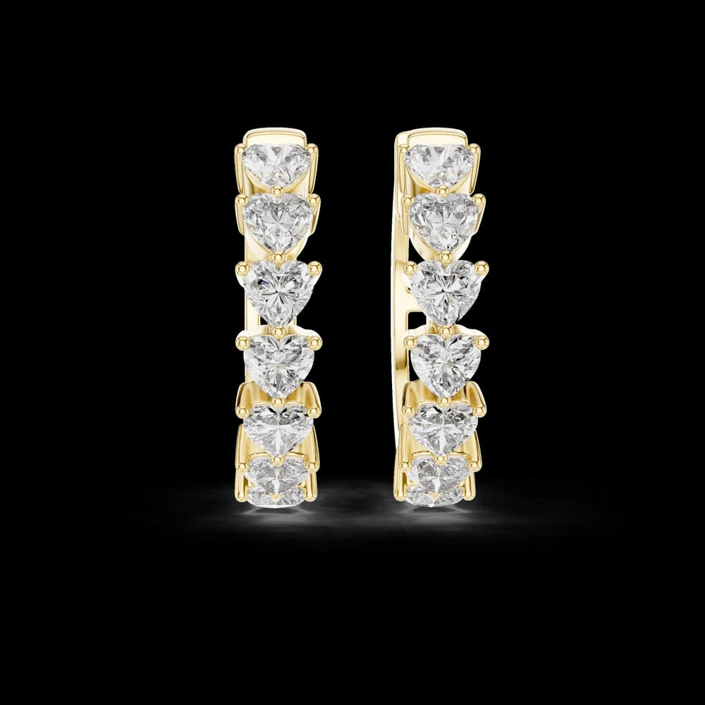 Modish Ribbon Lab Grown Diamond Earrings - Image 1 Modish Ribbon Lab Grown Diamond Earrings, view 1 of 4