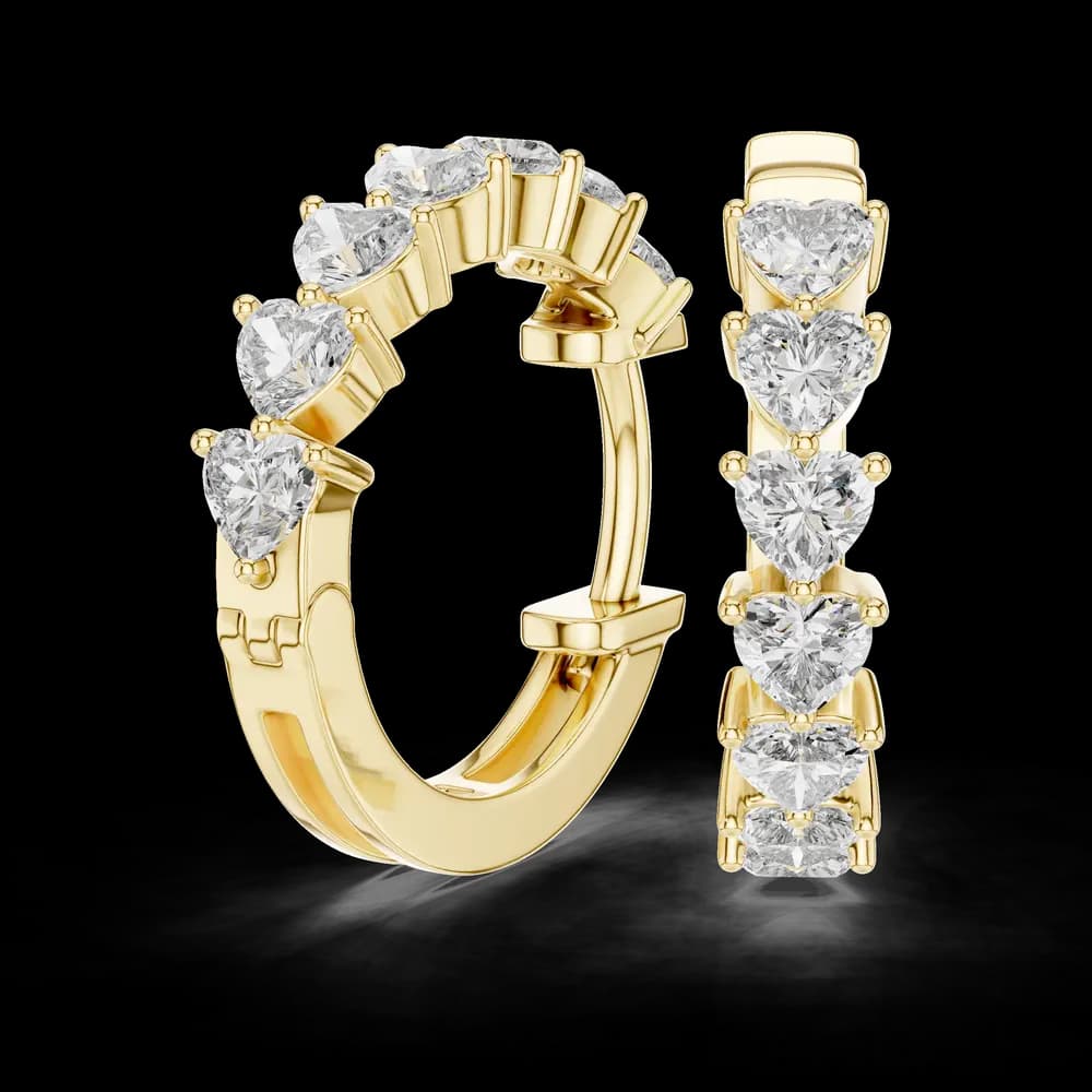 Modish Ribbon Lab Grown Diamond Earrings - Image 2 Modish Ribbon Lab Grown Diamond Earrings, view 2 of 4