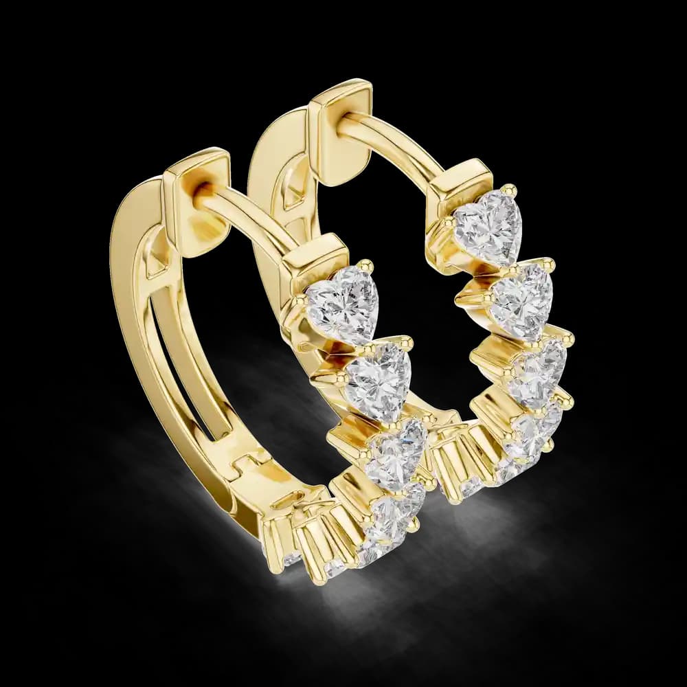 Modish Ribbon Lab Grown Diamond Earrings - Image 3 Modish Ribbon Lab Grown Diamond Earrings, view 3 of 4