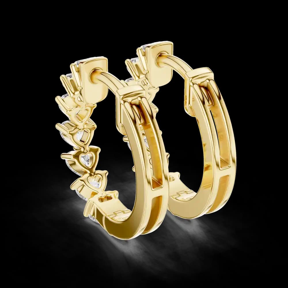 Modish Ribbon Lab Grown Diamond Earrings - Image 4 Modish Ribbon Lab Grown Diamond Earrings, view 4 of 4