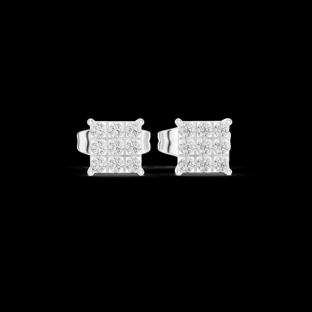 Moonlit Aura lab grown diamond earring design - Image 2 Moonlit Aura lab grown diamond earring design, view 2 of 6