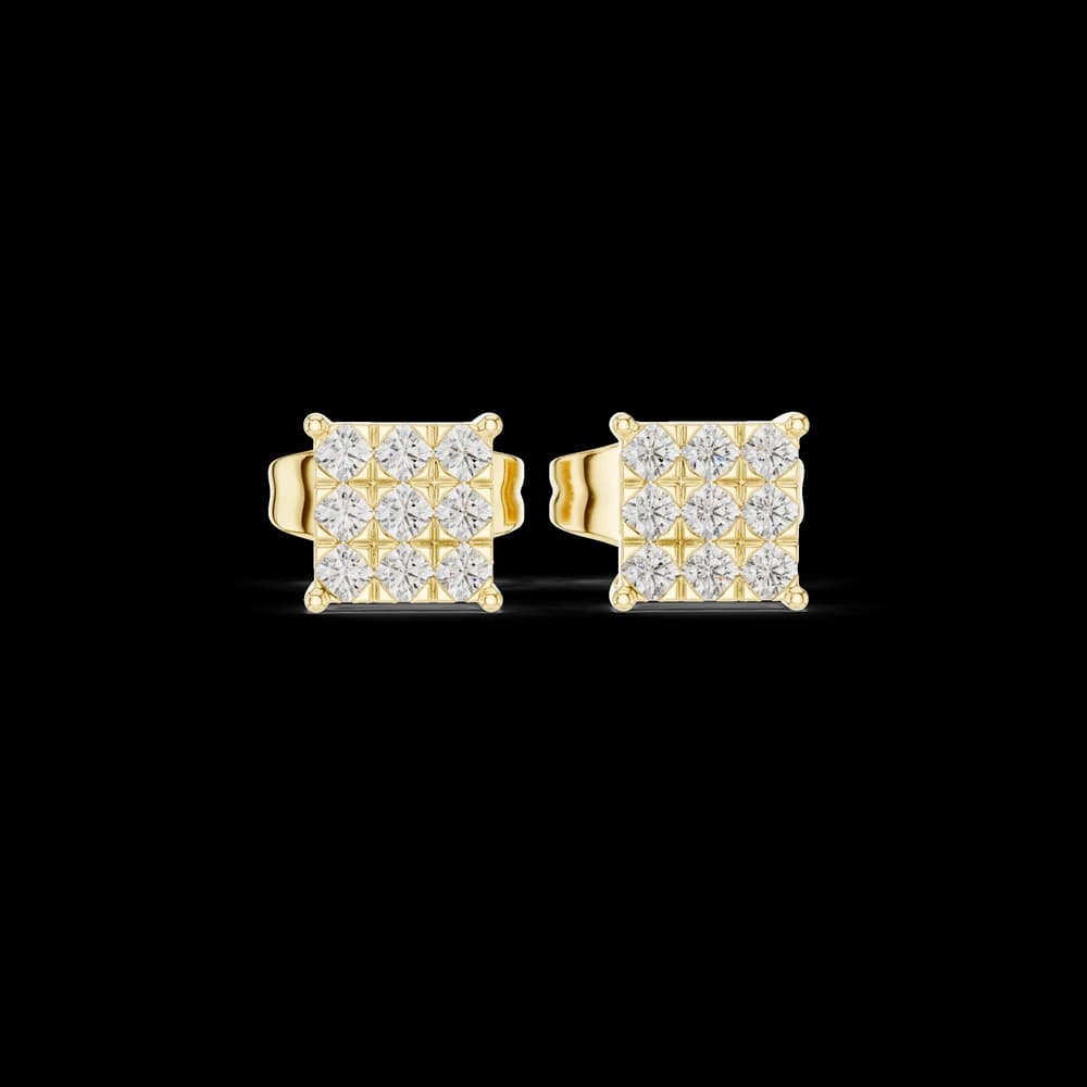 Moonlit Aura lab grown diamond earring design - Image 3 Moonlit Aura lab grown diamond earring design, view 3 of 6