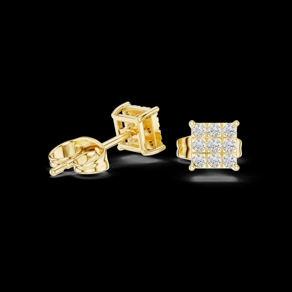 Moonlit Aura lab grown diamond earring design - Image 4 Moonlit Aura lab grown diamond earring design, view 4 of 6