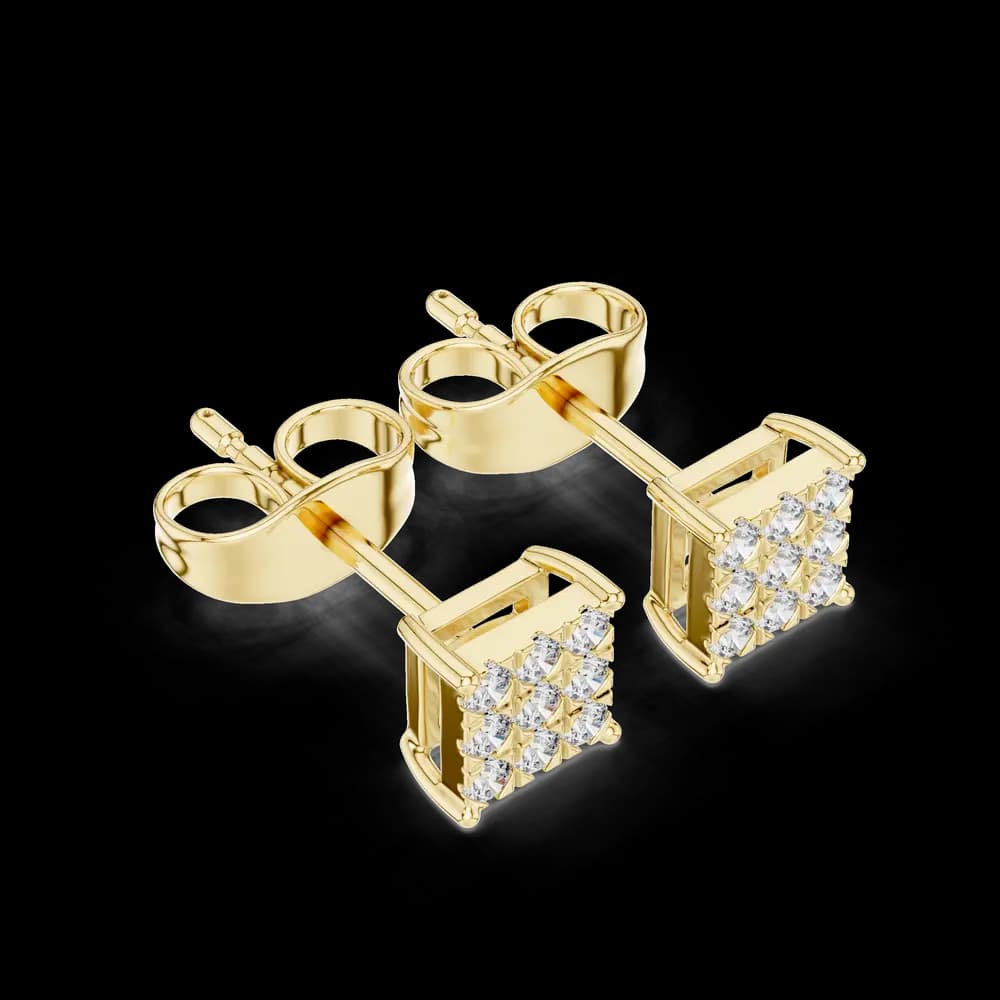 Moonlit Aura lab grown diamond earring design - Image 5 Moonlit Aura lab grown diamond earring design, view 5 of 6