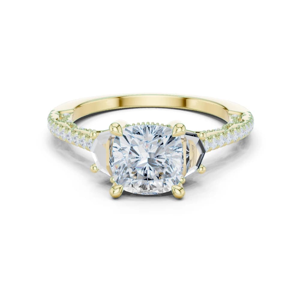 Moorland Mist Lab Grown Diamond Elevated Ring - Image 3 Moorland Mist Lab Grown Diamond Elevated Ring, view 3 of 9