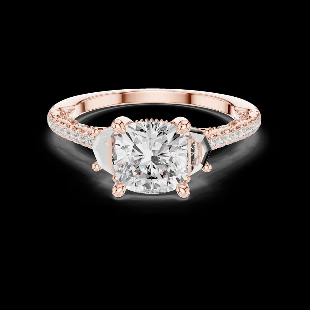 Moorland Mist Lab Grown Diamond Elevated Ring - Image 4 Moorland Mist Lab Grown Diamond Elevated Ring, view 4 of 9