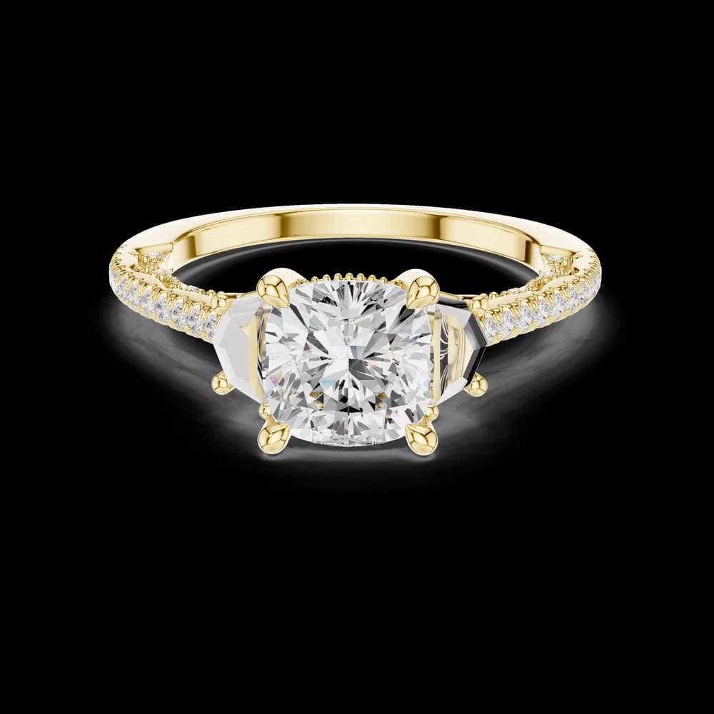 Moorland Mist Lab Grown Diamond Elevated Ring - Image 6 Moorland Mist Lab Grown Diamond Elevated Ring, view 6 of 9