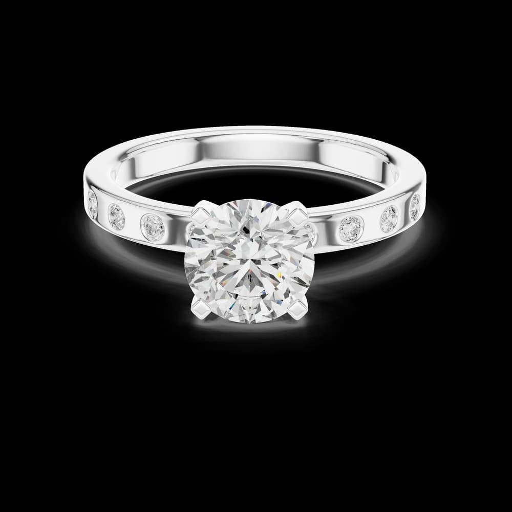 Morning Dew Lab Grown Diamond Delicate Ring - Image 2 Morning Dew Lab Grown Diamond Delicate Ring, view 2 of 6