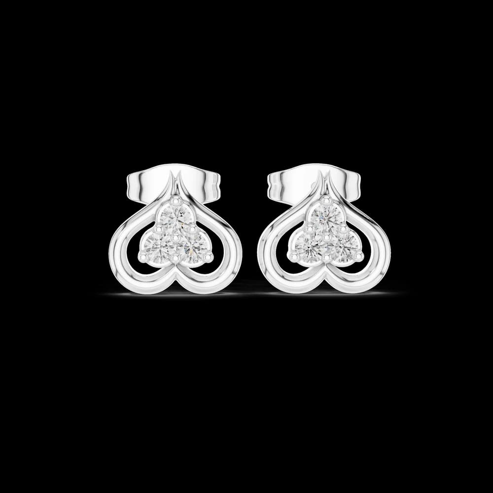 Morning Sun lab grown diamond earring design - Image 2 Morning Sun lab grown diamond earring design, view 2 of 6
