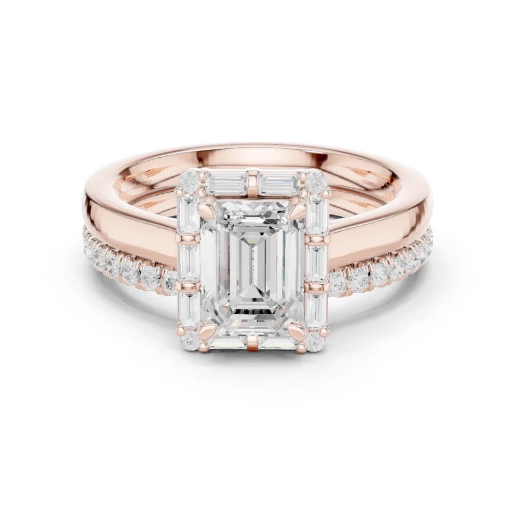 Mossy Glen Lab Grown Diamond Milgrain Solitaire Ring - Image 1 Mossy Glen Lab Grown Diamond Milgrain Solitaire Ring, view 1 of 9