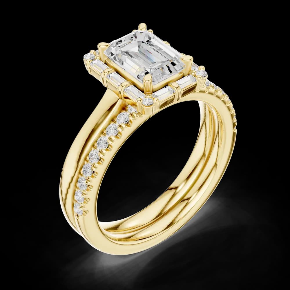 Mossy Glen Lab Grown Diamond Milgrain Solitaire Ring - Image 8 Mossy Glen Lab Grown Diamond Milgrain Solitaire Ring, view 8 of 9