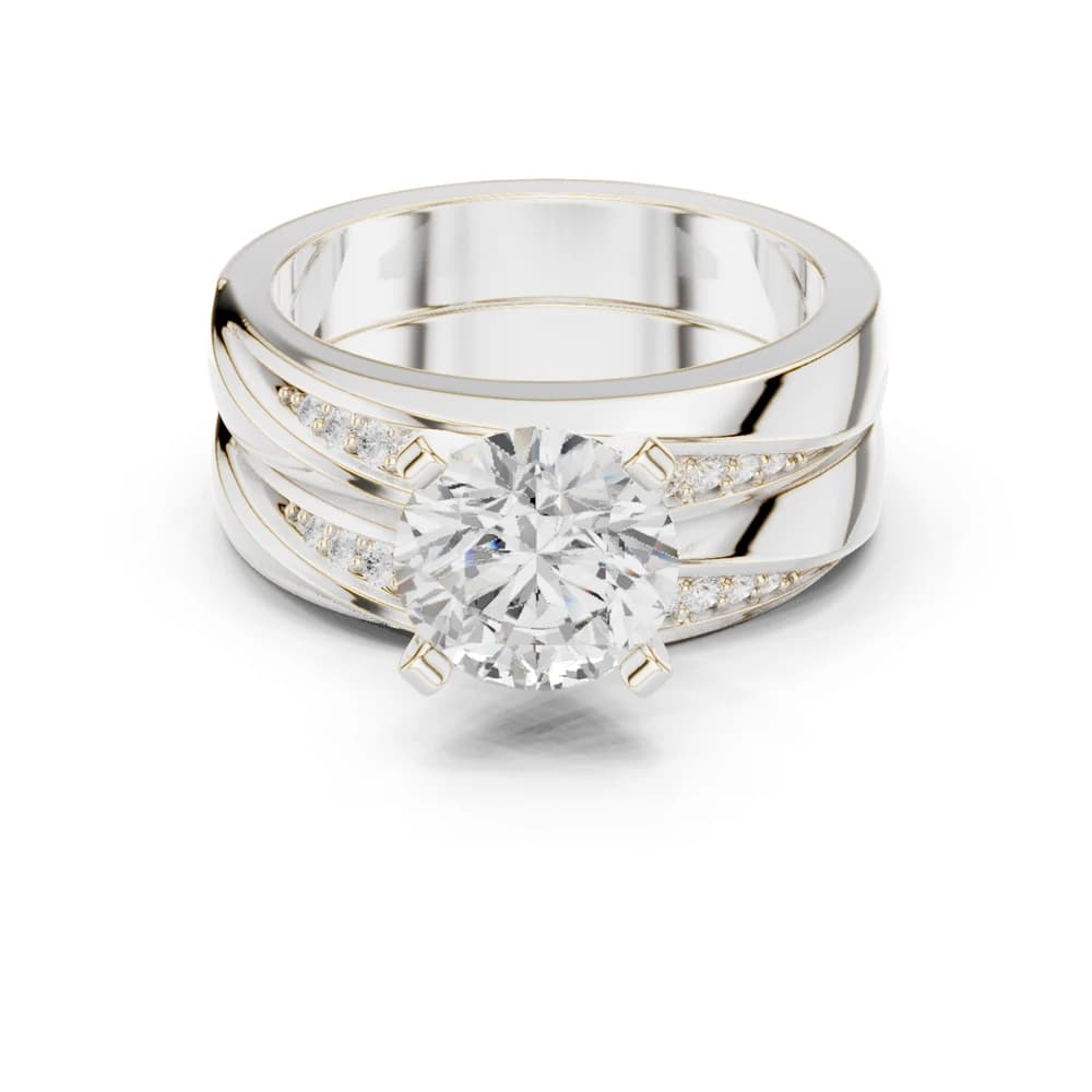 Mossy Stone Lab Grown Diamond Minimalist Lab Grown Diamond Ring - Image 2 Mossy Stone Lab Grown Diamond Minimalist Lab Grown Diamond Ring, view 2 of 9