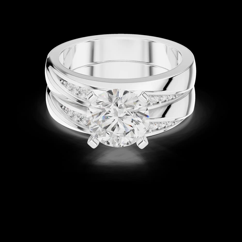 Mossy Stone Lab Grown Diamond Minimalist Lab Grown Diamond Ring - Image 5 Mossy Stone Lab Grown Diamond Minimalist Lab Grown Diamond Ring, view 5 of 9