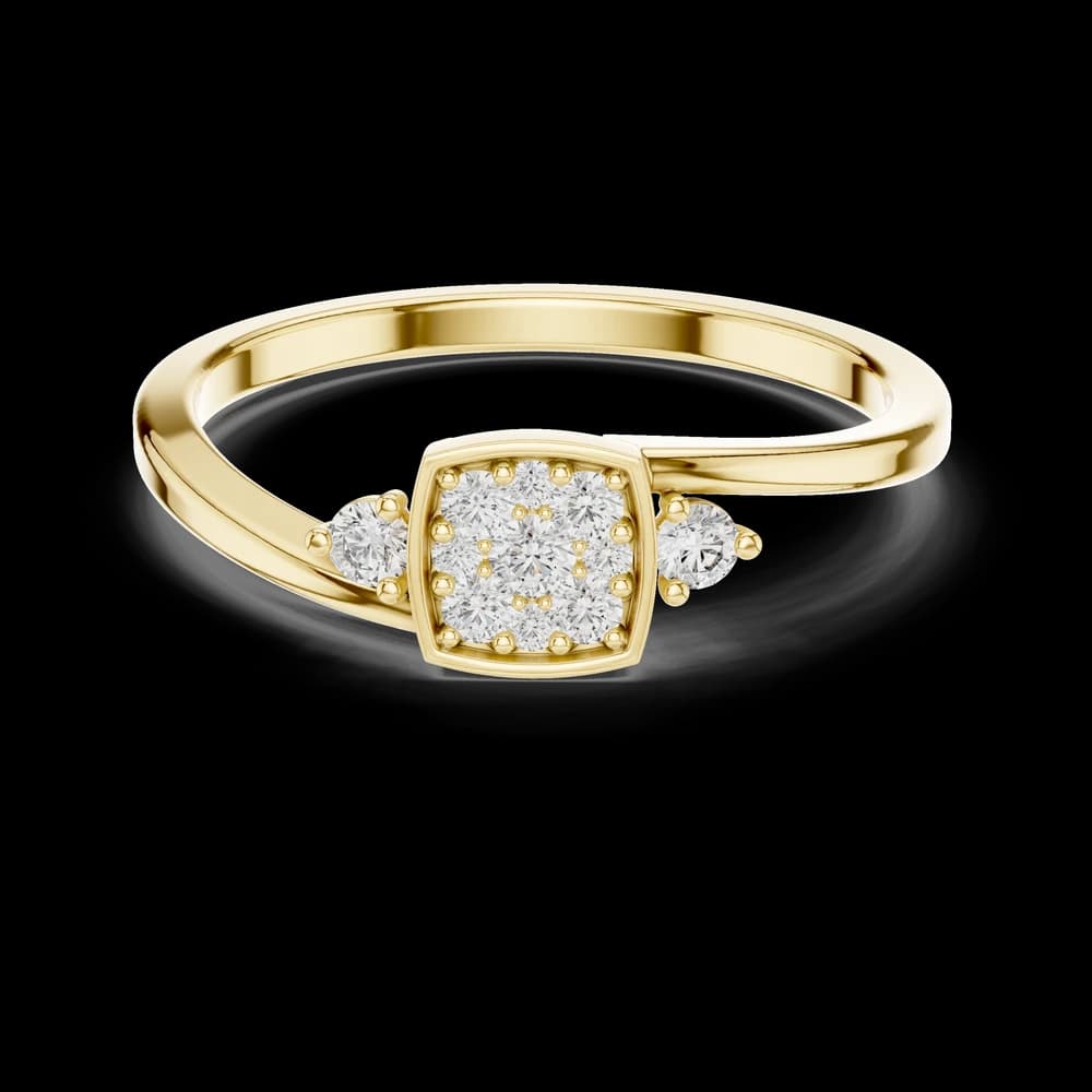 Motif Style lab grown diamond ring - Image 3 Motif Style lab grown diamond ring, view 3 of 6