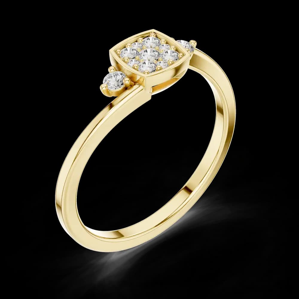 Motif Style lab grown diamond ring - Image 5 Motif Style lab grown diamond ring, view 5 of 6
