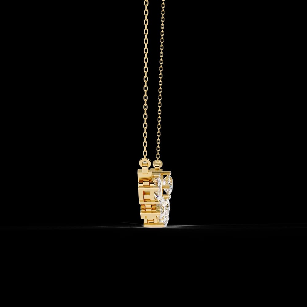 Unique Multi-Lab Grown Diamond Necklace - Image 2 Unique Multi-Lab Grown Diamond Necklace, view 2 of 6