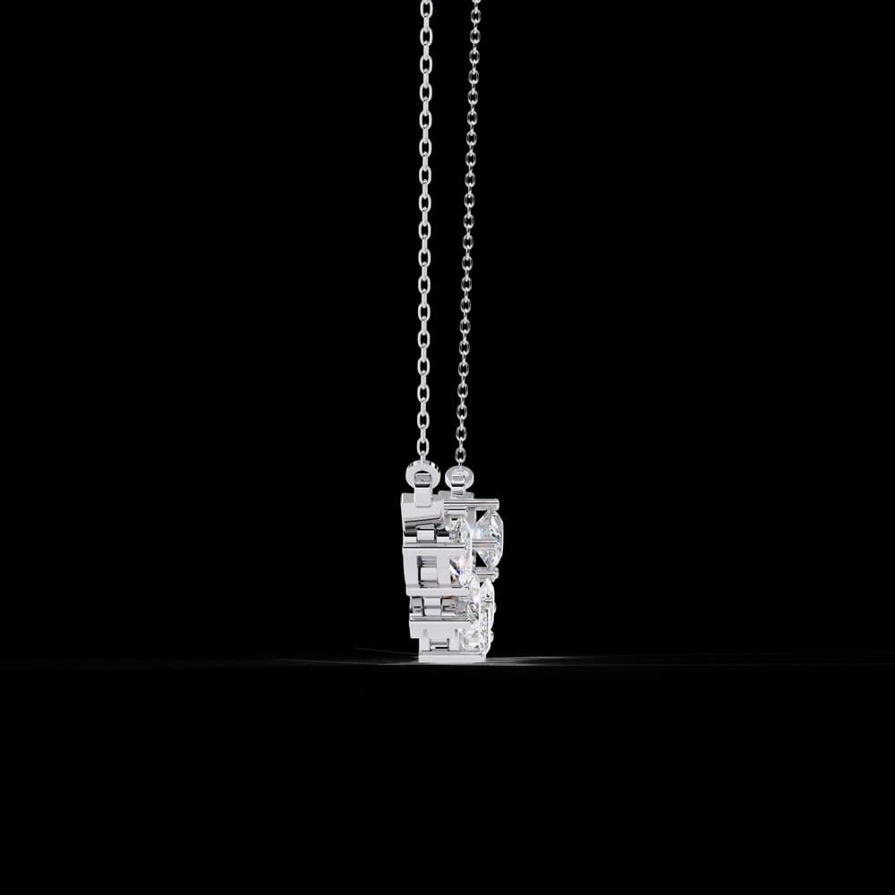 Unique Multi-Lab Grown Diamond Necklace - Image 5 Unique Multi-Lab Grown Diamond Necklace, view 5 of 6