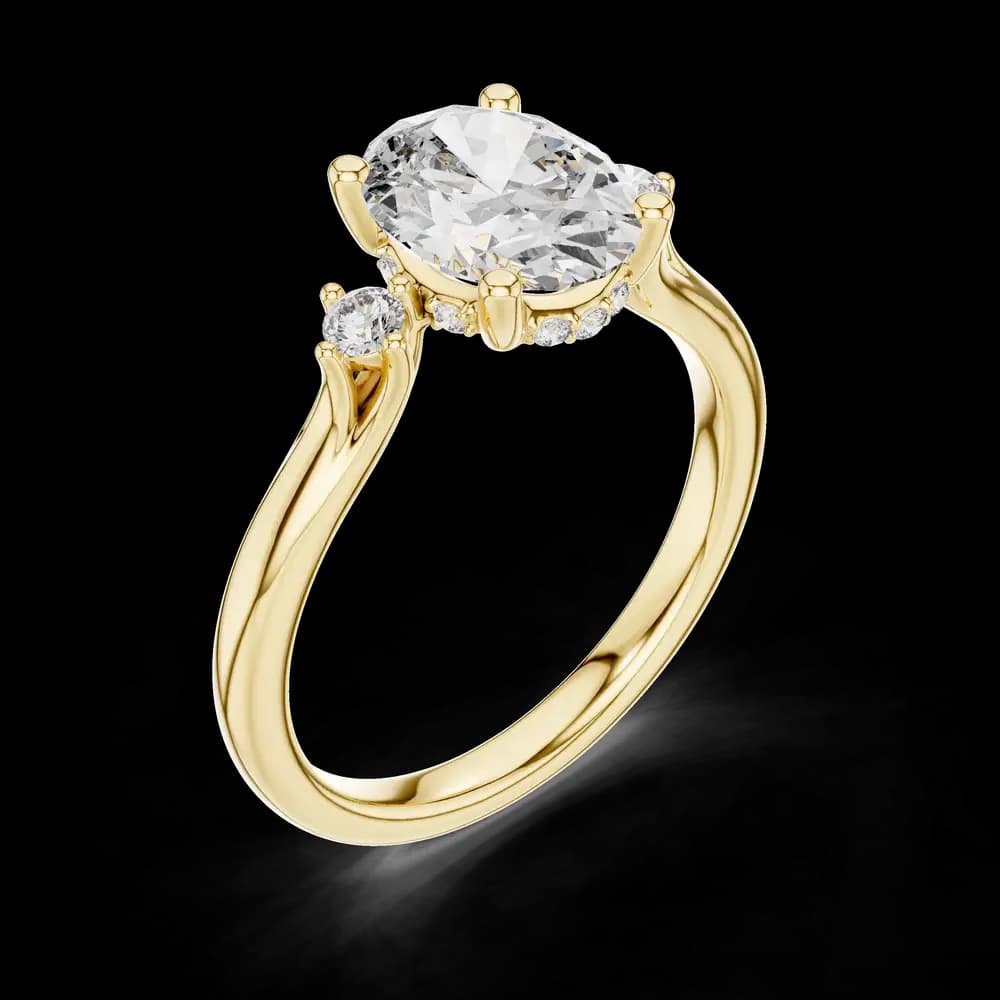 Mystic Arc Lab Grown Diamond Tiara Ring - Image 5 Mystic Arc Lab Grown Diamond Tiara Ring, view 5 of 6